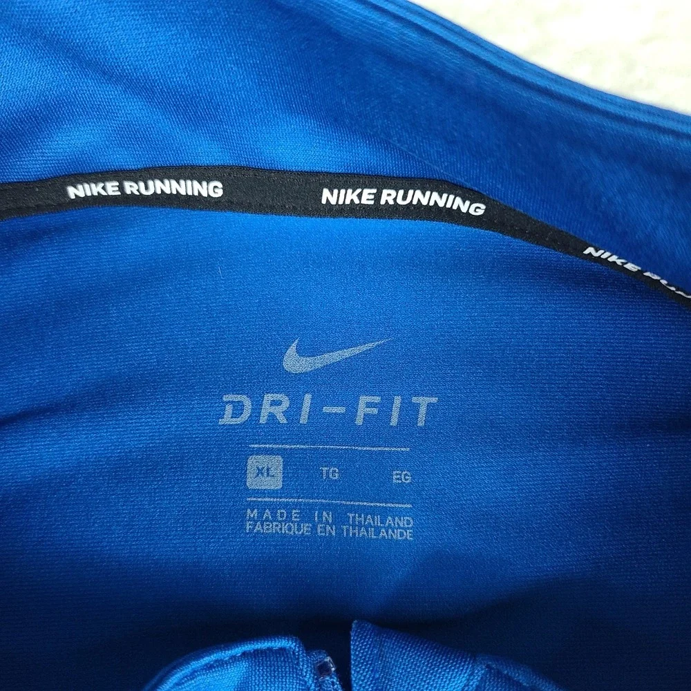 Nike Running Sweater Mens XL Blue Dri Fit Trainer Performance Tech Golf‎ *